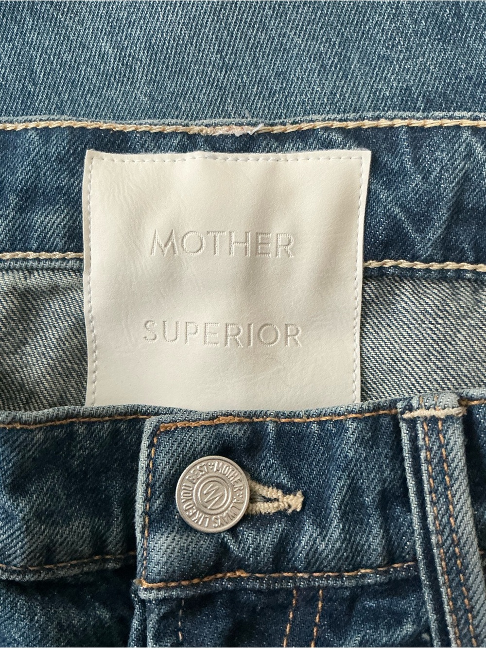 NWT MOTHER SUPERIOR Jeans Lil’ Mother Lil’ Reifler After Midnight Blue Size 25 - Picture 9 of 14